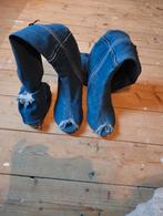 Overknee hakken, Hoge laarzen, Blauw, Ophalen of Verzenden, Zo goed als nieuw