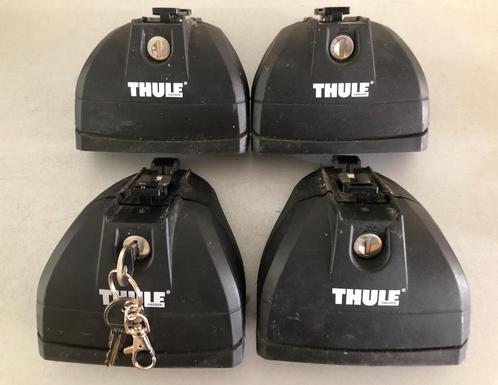 Thule rapid system voetenset voetjes 753 4 stuks+ 2 sleutels, Auto diversen, Dakdragers, Zo goed als nieuw, Ophalen of Verzenden