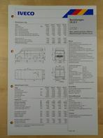 Iveco TurboDaily 35.8 V Specificatie Brochure 1985, Ophalen, Iveco, Zo goed als nieuw, Overige merken