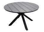 Ronde tuintafel 120øcm gemaakt van polywood in de kleur grey, Ophalen of Verzenden, Zo goed als nieuw, Rond, Kunststof