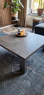 Stevige, degelijke salontafel 100x100, Huis en Inrichting, Tafels | Salontafels, Ophalen, Gebruikt, 50 tot 100 cm, Vierkant