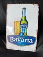 Bavaria Bier Wandbord Vintage Look 30x20cm, Ophalen of Verzenden