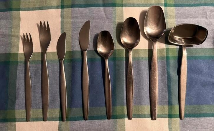 Gense Focus Satin Bestek - zeer goede staat!, Antiek en Kunst, Antiek | Bestek, Ophalen of Verzenden