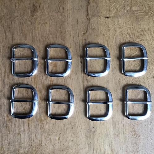 8x metalen gespen - metaal gesp - voor ceintuur / riem / tas, Hobby en Vrije tijd, Naaien en Fournituren, Nieuw, Ophalen of Verzenden