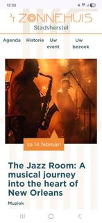 2 Ticket - The Jazz Room - Het Zonnehuis Amsterdam, Tickets en Kaartjes, Overige Tickets en Kaartjes, Eén persoon