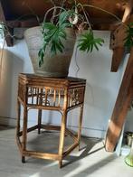 Vintage Chinese bamboe hoge plantentafel, Ophalen, Overige materialen, 55 tot 75 cm, Overige vormen