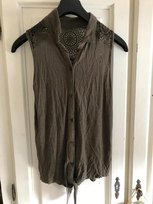 opknoop blouse (Eksept), Kleding | Dames, Blouses en Tunieken, Gedragen, Maat 36 (S), Groen, Ophalen of Verzenden