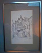 Mooie ingelijste tekening Chris Schut, Ophalen of Verzenden