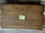 Antieke Engrlse eiken bestekkist, Ophalen of Verzenden