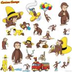 Aapje muurstickers Curious George NW decoratie kinderkamer, Ophalen of Verzenden, Nieuw, Wanddecoratie