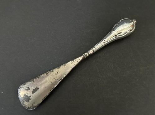 Zilveren Engelse Schoenlepel, 1909, Antiek en Kunst, Antiek | Goud en Zilver, Ophalen of Verzenden