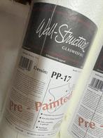 2 Rollen Intervos Wall-Structure Reno-Vlies Glasweefsel, Ophalen of Verzenden, 75 m² of meer, Wit