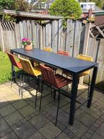 Barset te koop, zo goed als nieuw, Tuin en Terras, Tuintafels, Rechthoekig, Metaal, Zo goed als nieuw, Ophalen