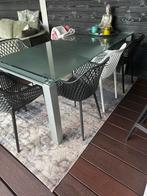 Glazen Eettafel, Ophalen, Gebruikt, 200 cm of meer, 50 tot 100 cm