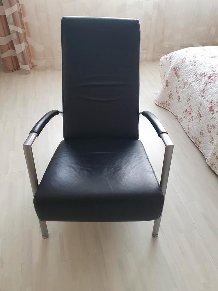 Harvink relax fauteuils, Huis en Inrichting, Fauteuils, Zo goed als nieuw, Leer, 75 tot 100 cm, Ophalen