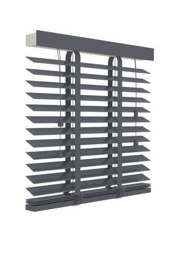 Decosol Houten Jaloezie Antraciet 80x220cm, Huis en Inrichting, Stoffering | Gordijnen en Lamellen, Nieuw, 200 cm of meer, 50 tot 100 cm