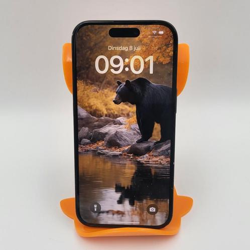 Apple iPhone 15 128GB Zwart Accu 85 | Barst, Telecommunicatie, Mobiele telefoons | Apple iPhone, Zo goed als nieuw