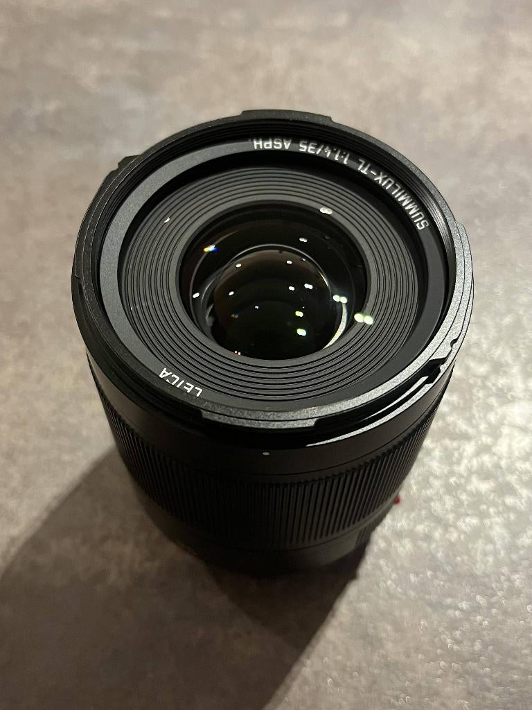 Leica Summilux-TL 35mm F/1.4 ASPH + Hood (in Box), Ophalen of Verzenden, Zo goed als nieuw, Standaardlens