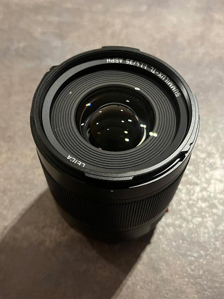 Leica Summilux-TL 35mm F/1.4 ASPH + Hood (in Box), Audio, Tv en Foto, Fotografie | Lenzen en Objectieven, Zo goed als nieuw, Standaardlens