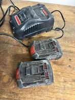 Bosch Professional oplader + 2x 18V 5.0Ah accu’s, Ophalen, Gebruikt