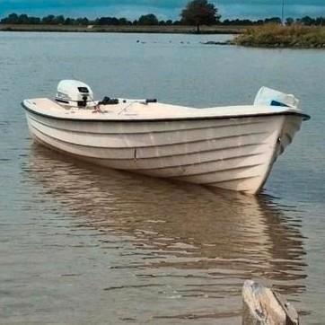 RYDS 4,60 sloeb,console,plezier boot met Johnson 8pk 4-takt, Watersport en Boten, Motorboten en Motorjachten, Gebruikt, Polyester