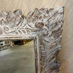 Barok spiegel - houten lijst - wit - 80 x 60 cm-TTM Wonen, Nieuw, Info@ttmwonen.nl, Minder dan 100 cm, Rechthoekig
