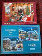 Kerstpuzzels: Gibsons & Hop, Hobby en Vrije tijd, Denksport en Puzzels, Ophalen of Verzenden, 500 t/m 1500 stukjes, Zo goed als nieuw