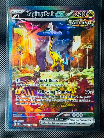 Pokémon Raging Bolt EX #208 Temporal Forces beschikbaar voor biedingen