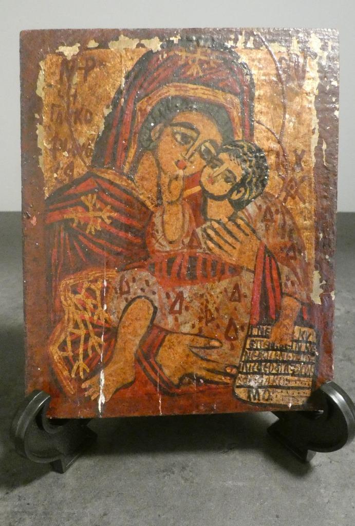 Handgeschilderd icoon [1932], Antiek en Kunst, Antiek | Religie, Ophalen