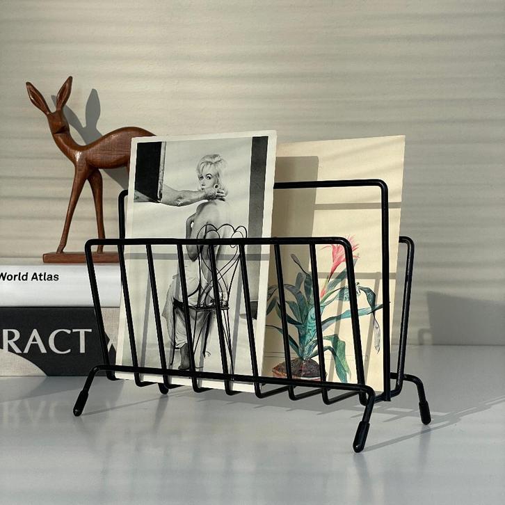 vintage BRIEVENSTANDAARD zwart Pilastro fifties Mid Century, Huis en Inrichting, Woonaccessoires | Overige, Gebruikt, Ophalen of Verzenden