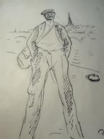 Roland Coudon 1897-1954 zeldzame pen tekening - Rare Pen and, Antiek en Kunst, Ophalen of Verzenden