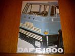 DAF FAV 1800 DT 4x4 brochure/folder 1971 Nederlands, Boeken, Auto's | Folders en Tijdschriften, Overige merken, Ophalen of Verzenden