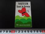 stickers Natuur laat je leven Natuurmonumenten vlinder rood, Verzamelen, Ophalen, Zo goed als nieuw, Overige typen