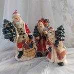 3 oude kaarsen  kerstmannen, Ophalen of Verzenden