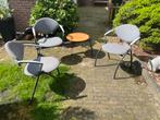 Terras/balkon/wachtruimte stoelen met tafeltje, Tuin en Terras, Ophalen of Verzenden, Zo goed als nieuw, Stoel, 3 zitplaatsen