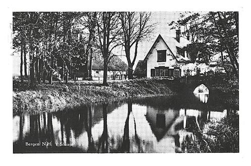 902555	Bergen 	NH	Sluisje	1958	Gelopen met postzegel, Verzamelen, Ansichtkaarten | Nederland, Gelopen, Noord-Holland, 1940 tot 1960