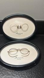 vintage oude brillen pince-nez + brilletje met sportveren, Ophalen of Verzenden, Gebruikt, Bril, Overige merken