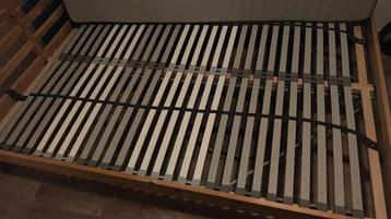 Bed Ikea Tarva 140x200 met lattenbodem & matras - afbeelding 3