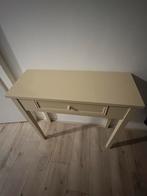 Beige Sidetable met Lade (voor op de gang), Ophalen, Gebruikt, 50 tot 100 cm, Overige houtsoorten