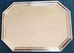 Groot rechthoekig zilveren dienblad 51 cm Massief 835 zilver, Ophalen of Verzenden, Zilver