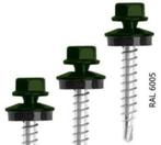 50st 2 kleuren GROEN sandwich paneel schroeven 55 dak wand, Ophalen of Verzenden, Nieuw, Minder dan 180 cm, Balken