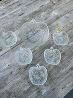 Vintage glazen schalen set appels, Antiek en Kunst, Ophalen of Verzenden