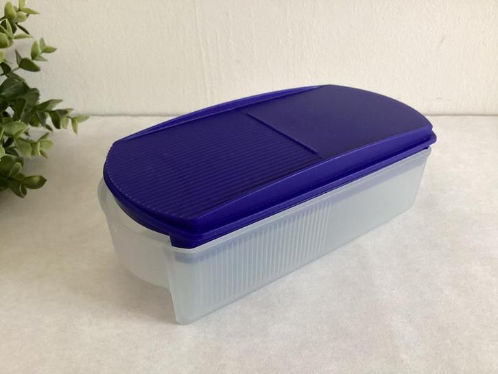 Tupperware RuimteMaker 350 ml blauw deksel zgan, Huis en Inrichting, Keuken | Tupperware, Zo goed als nieuw, Blauw, Verzenden