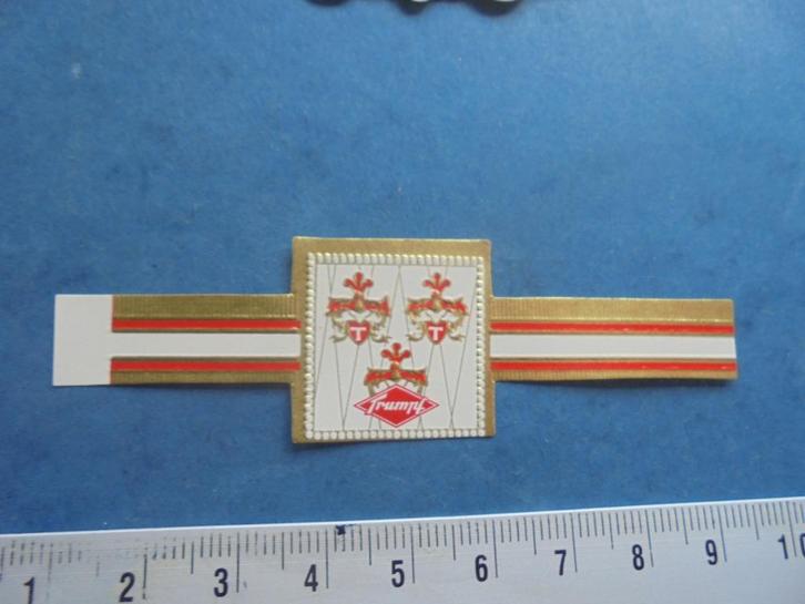 Oude sigarenband TRUMPF chocolade / bonbon, Verzamelen, Rookartikelen, Aanstekers en Luciferdoosjes, Zo goed als nieuw, Sigarenbandjes