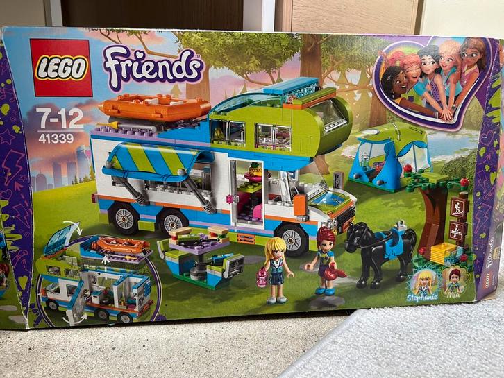 LEGO Friends nr. 41339 Mia’s camper incl. doos, Kinderen en Baby's, Speelgoed | Duplo en Lego, Zo goed als nieuw, Lego, Complete set