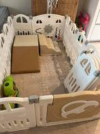 Ruime grondbox playpen met uitbreidingsset, Kinderen en Baby's, Ophalen, Zo goed als nieuw, Rond