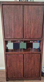 Koloniale teakhouten boekenkast, Huis en Inrichting, Kasten | Boekenkasten, Ophalen, Gebruikt, 200 cm of meer, Koloniaal