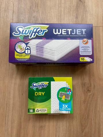 Swiffer Wet Jet & Dry reinigingsdoekjes pakken van 18 & 7 beschikbaar voor biedingen