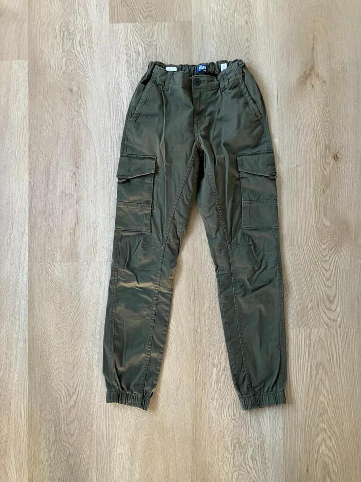 Jack & Jones cargo broek groen maat 164, Kinderen en Baby's, Kinderkleding | Maat 164, Zo goed als nieuw, Jongen, Broek, Ophalen of Verzenden