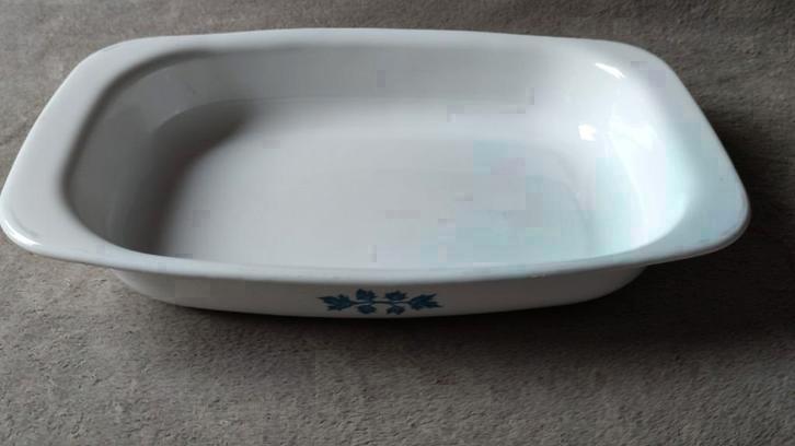 TOPSTAAT Corning Ware ovenschaal - Blue Band - 39 x 25cm, Huis en Inrichting, Keuken | Servies, Zo goed als nieuw, Schaal of Schalen